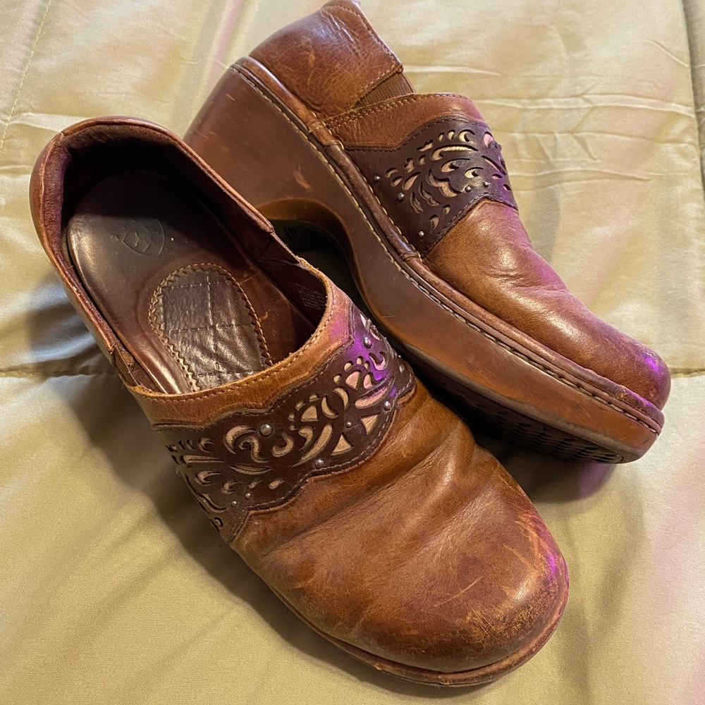 Leather Clogs